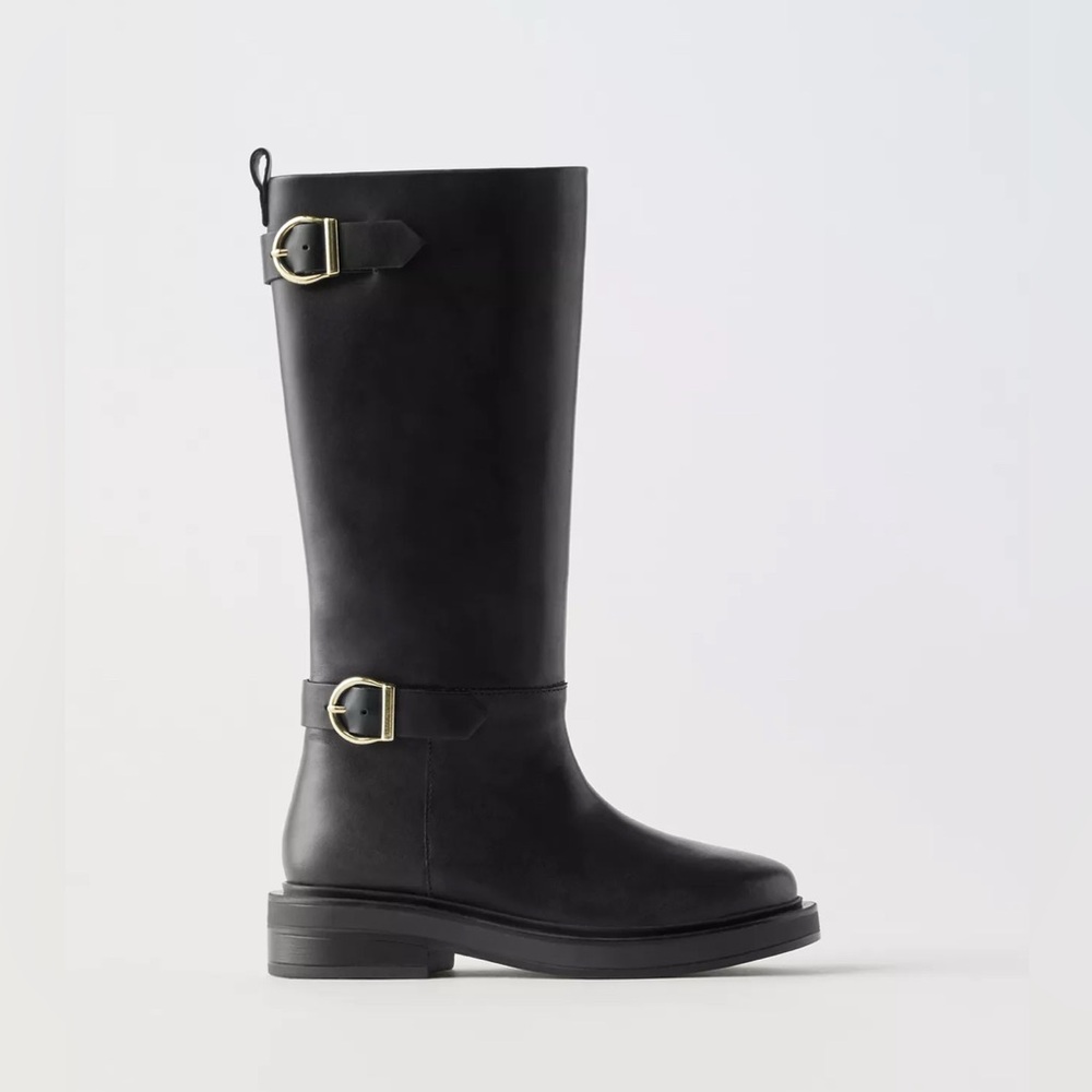 EUC Girls Zara Leather Chelsea Boots